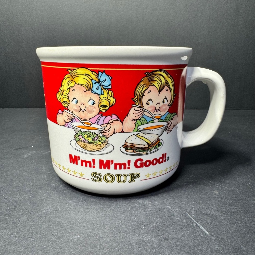 Vintage 1989 Campbell Soup Kids Mug 14oz Westwood International‎ Ceramic Bowl